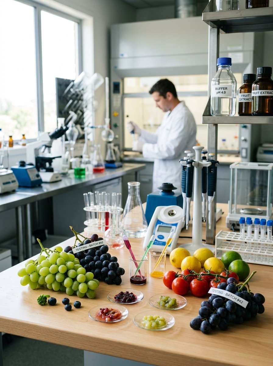 Fresh export fruits and vegetables and grape residue testing