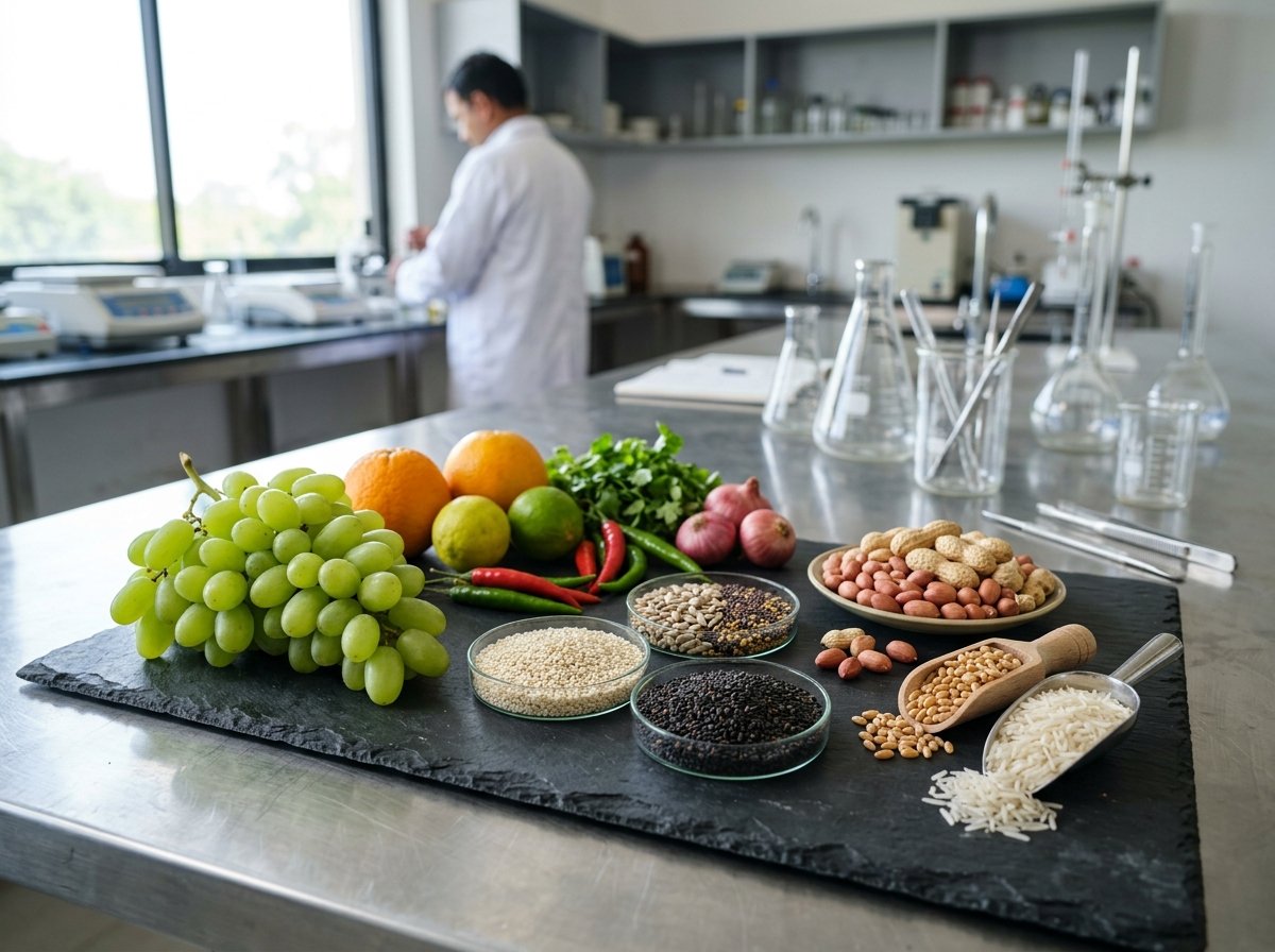 Agricultural and food export commodities for international laboratory testing by DALPL