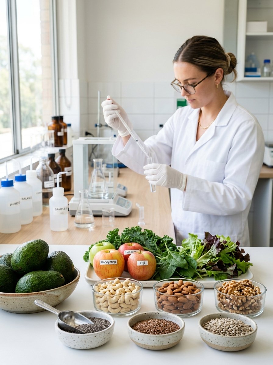 Certified organic fruits, vegetables, nuts and oilseeds testing
