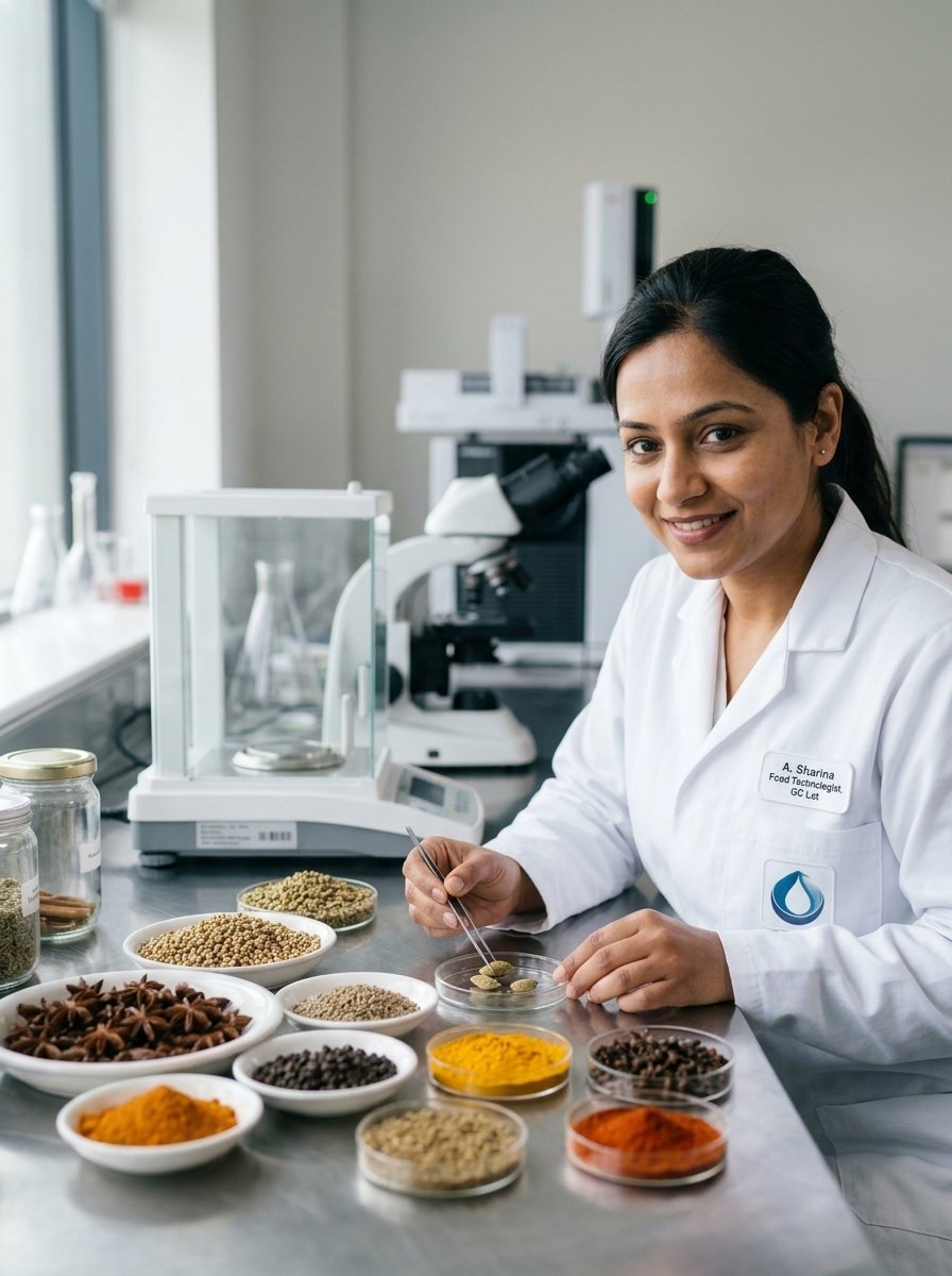 Herbs, spices and condiments testing